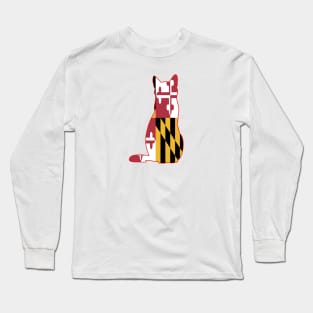 Maryland Cat Flag Long Sleeve T-Shirt